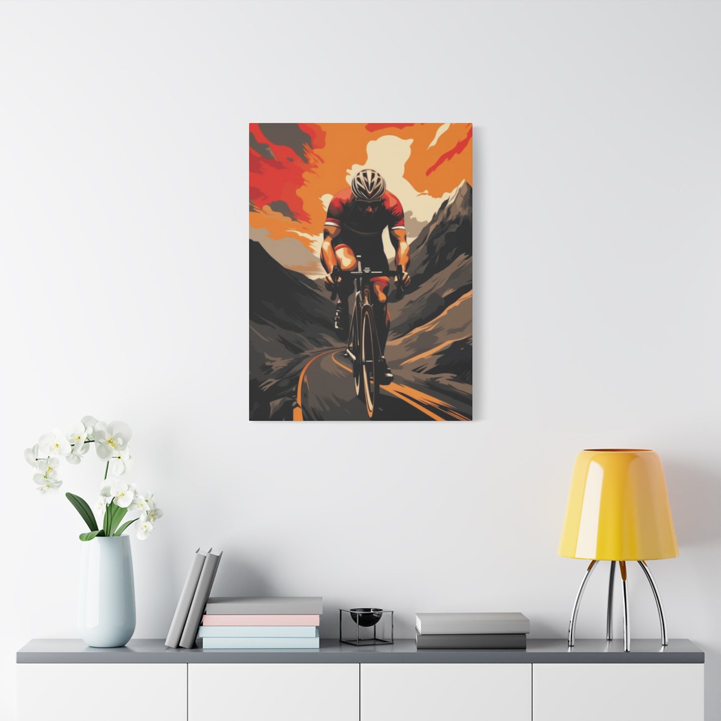 Mountain Ride on Bicycle Wall Art & Canvas Prints