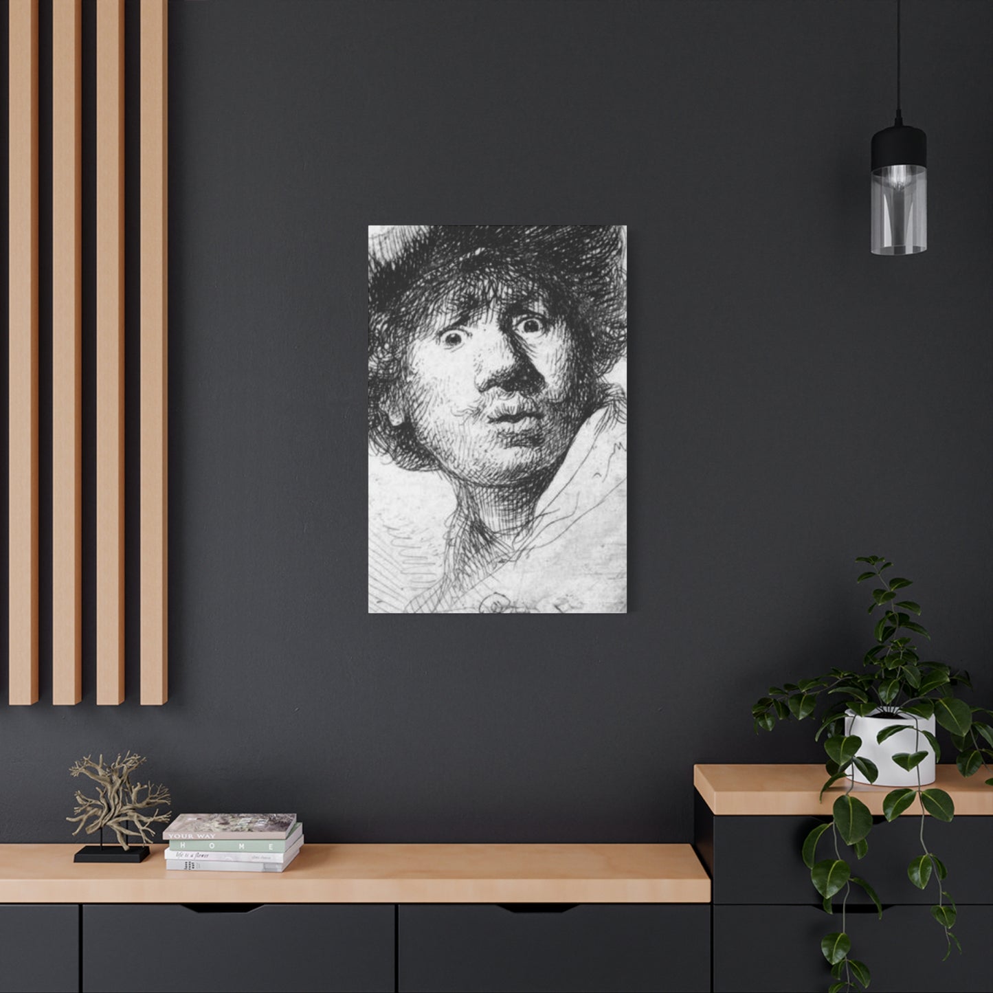 Self-Portrait In A Cap, Open-Mouthed Wall Art & Canvas Prints