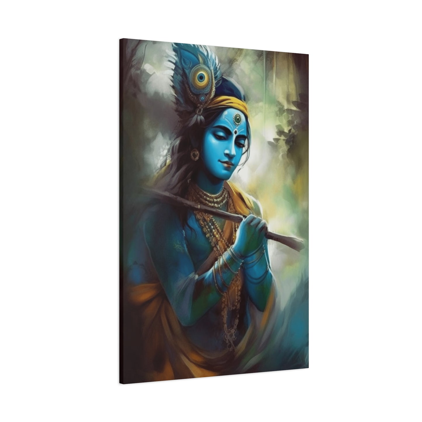 Krishna With Flute Wall Art & Canvas Prints