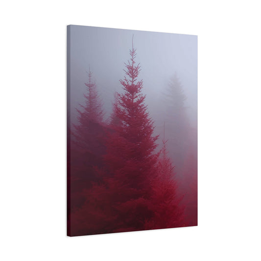 Red Tree in Mist Wall Art & Canvas Prints