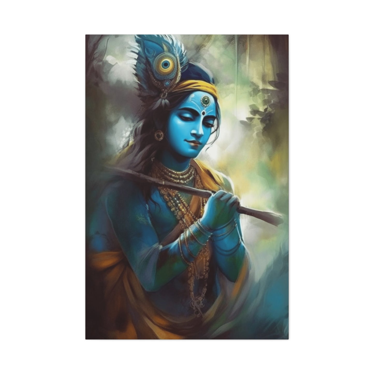 Krishna With Flute Wall Art & Canvas Prints