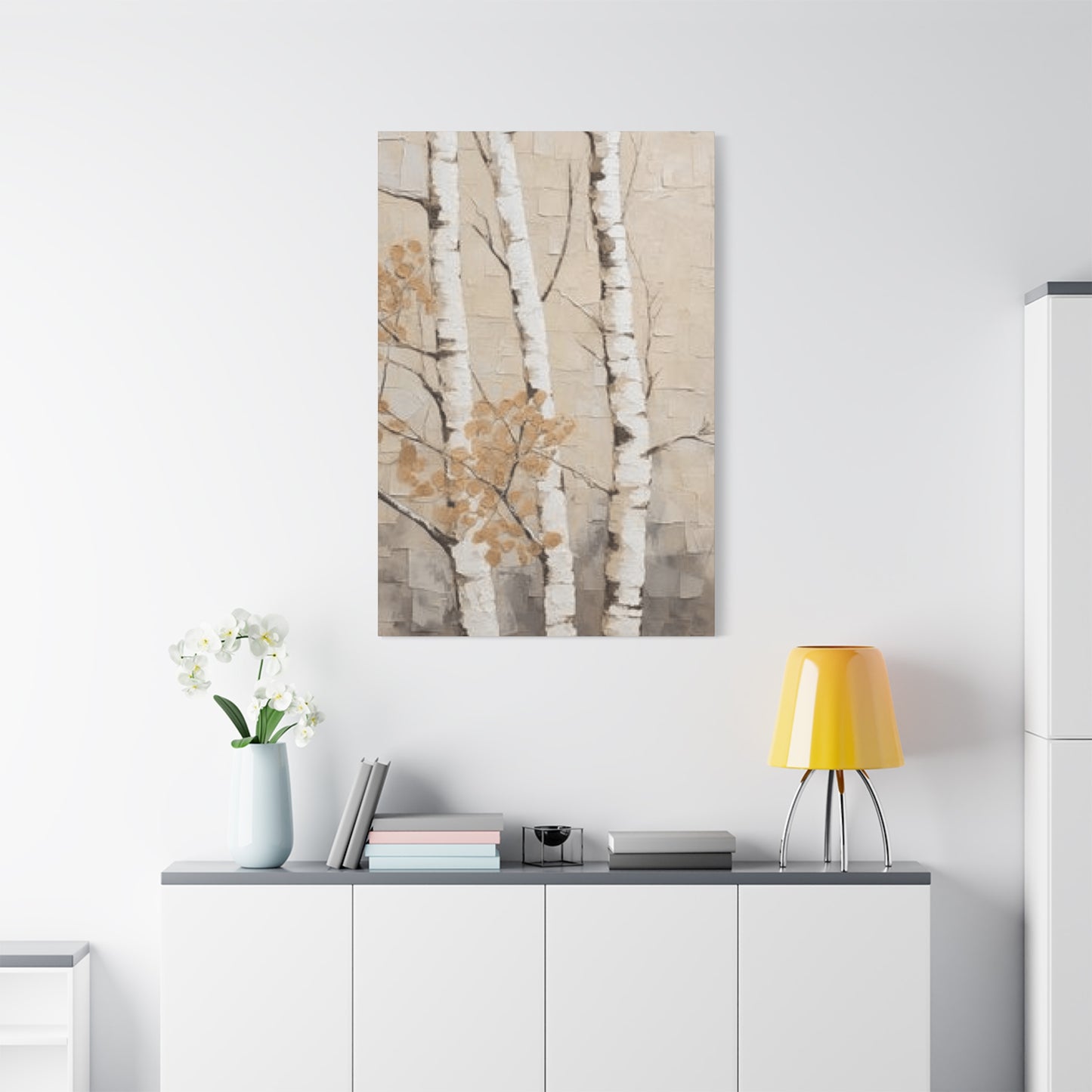 Painting of Three Birch Trees Wall Art & Canvas Prints