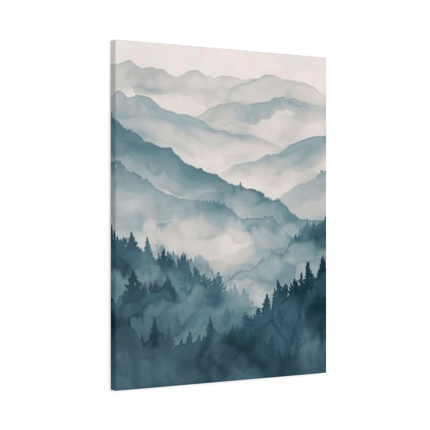 Clouds Over Mountain Ranges Painting Wall Art & Canvas Prints