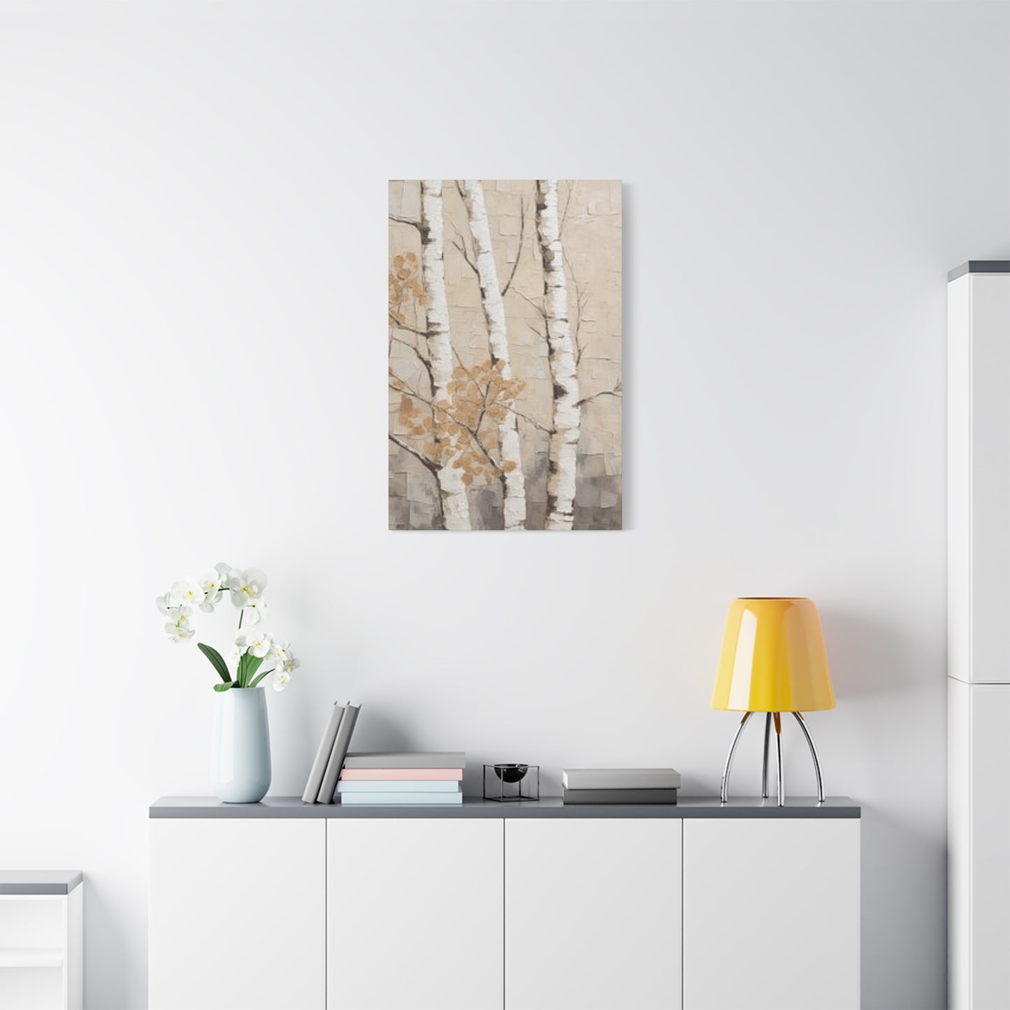 Painting of Three Birch Trees Wall Art & Canvas Prints