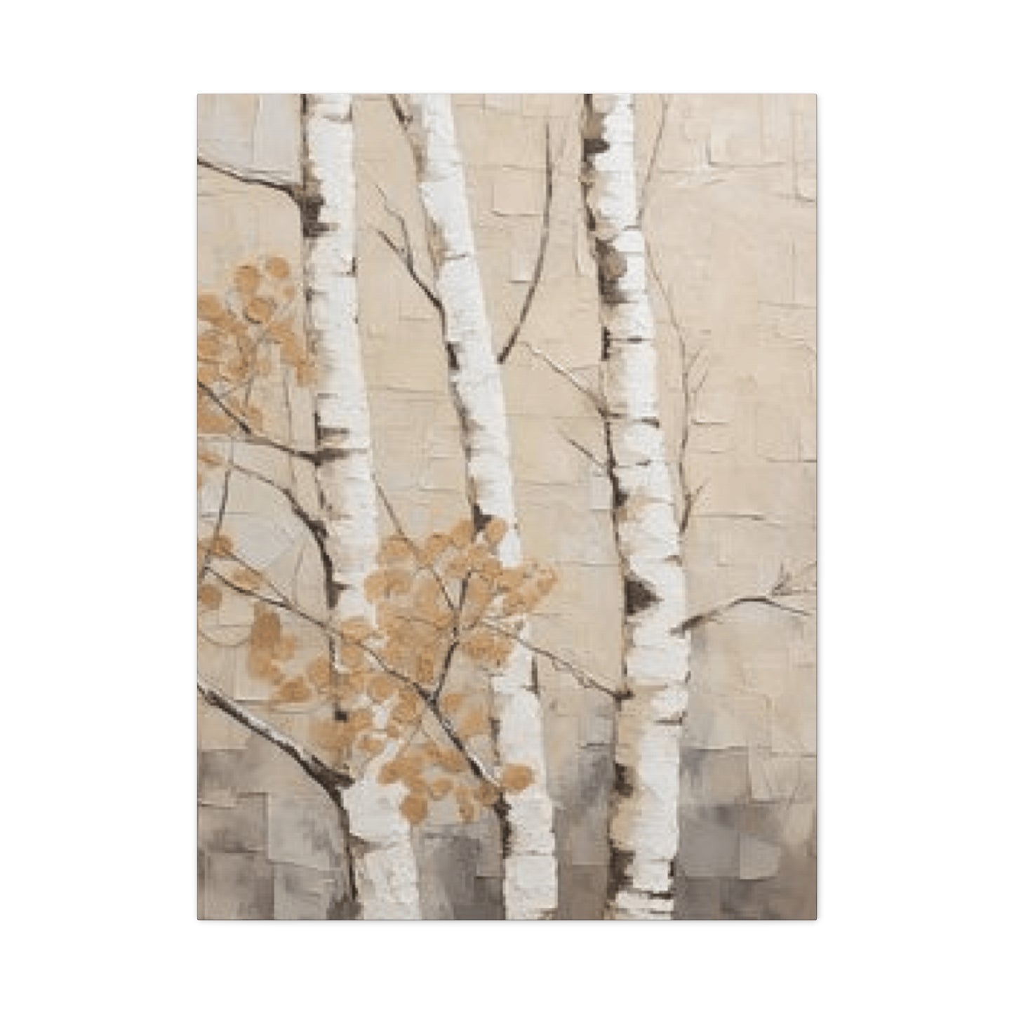 Painting of Three Birch Trees Wall Art & Canvas Prints