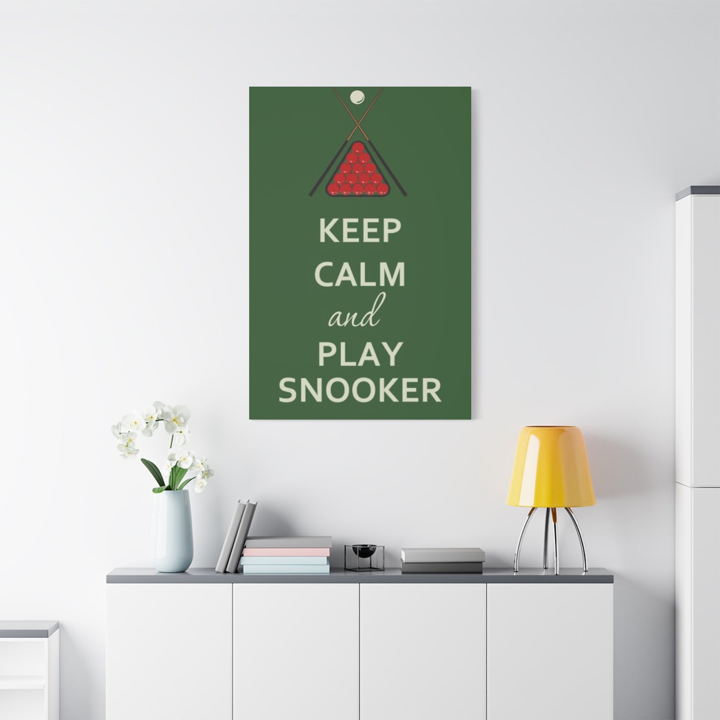 Keep Calm and Play Snooker Wall Art & Canvas Prints