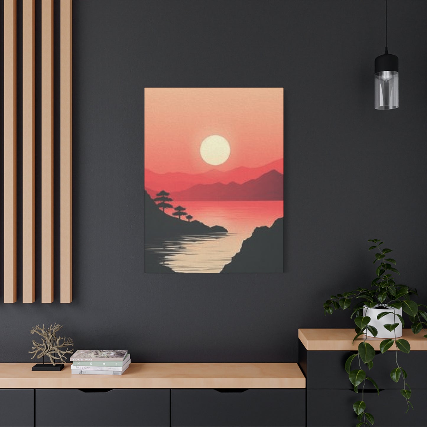 Orange River Sunset Scenery Wall Art & Canvas Prints