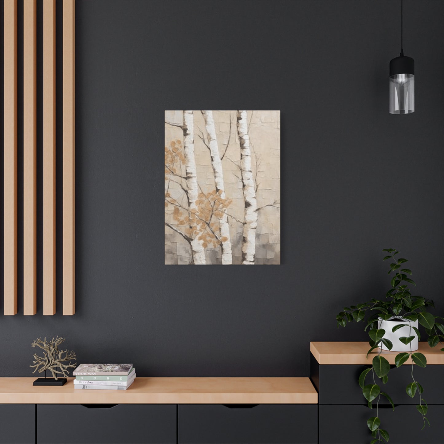 Painting of Three Birch Trees Wall Art & Canvas Prints