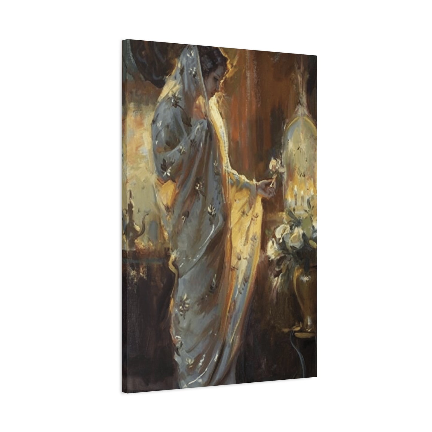 Women lighting the Candle Wall Art & Canvas Prints