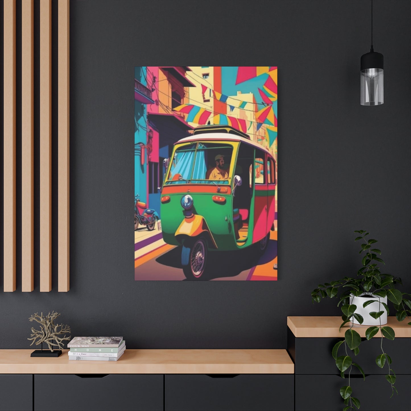 Pakistan Auto Rickshaw Wall Art & Canvas Prints