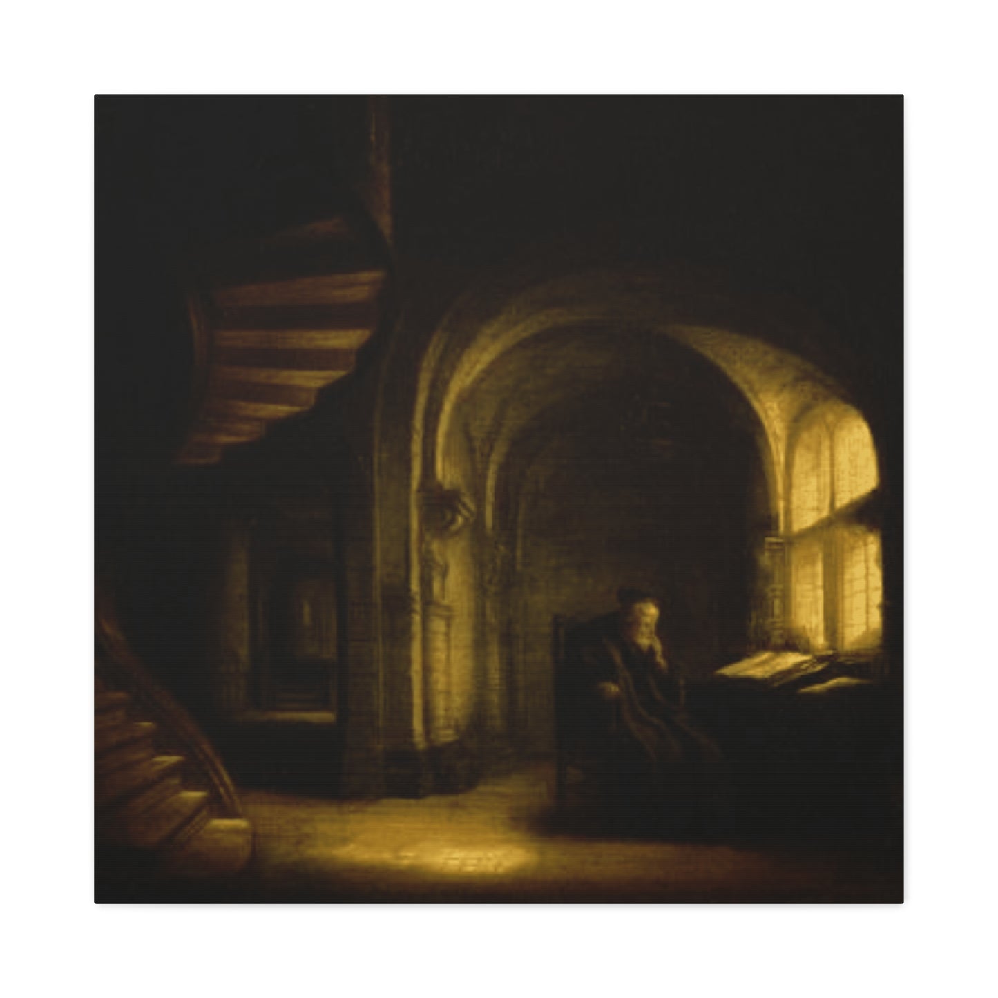 Philosopher With An Open Book Wall Art & Canvas Prints