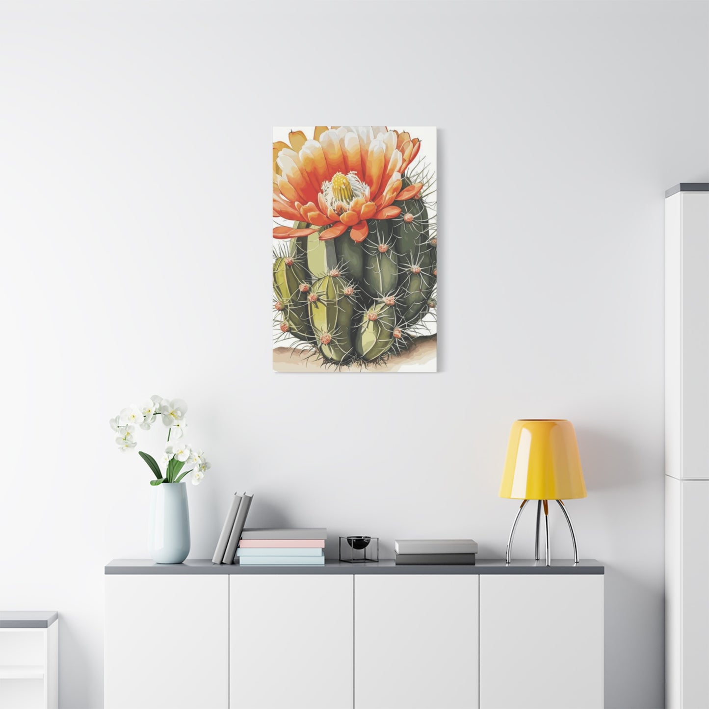 Large Cactus Flower Bloom Flower Wall Art & Canvas Prints