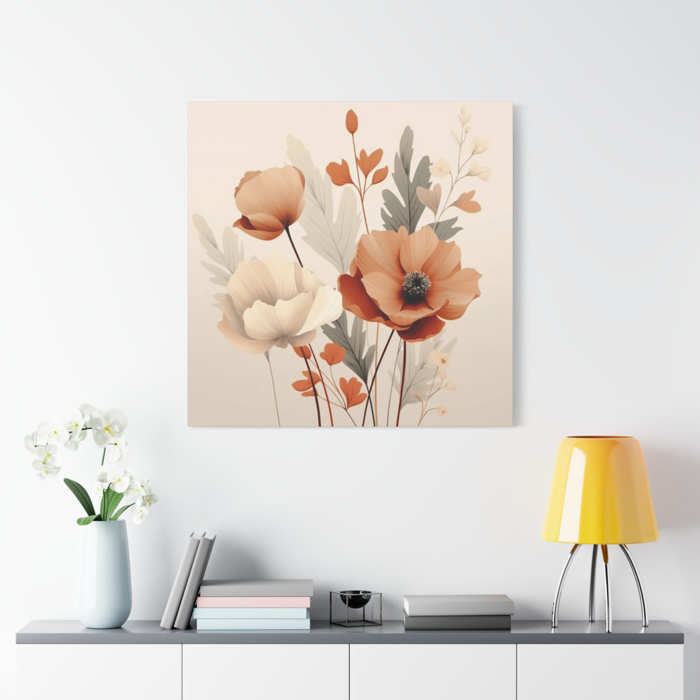 Light Floral Painting Wall Art & Canvas Prints