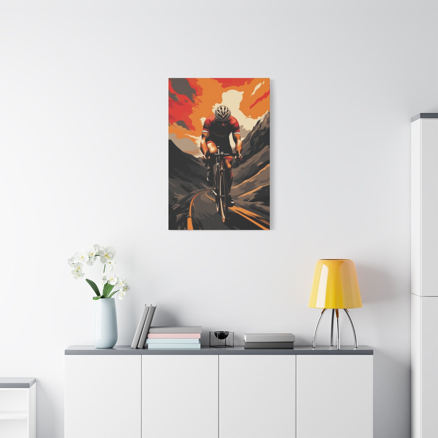 Mountain Ride on Bicycle Wall Art & Canvas Prints