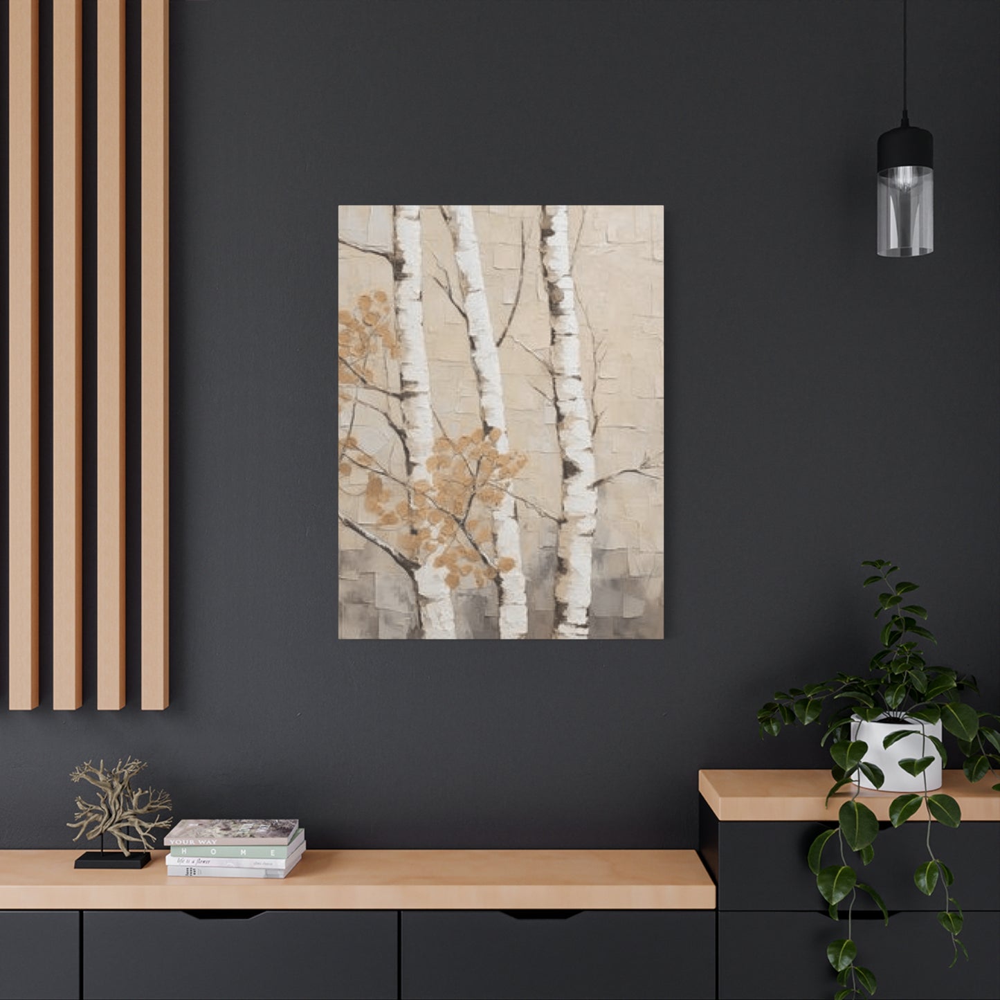 Painting of Three Birch Trees Wall Art & Canvas Prints