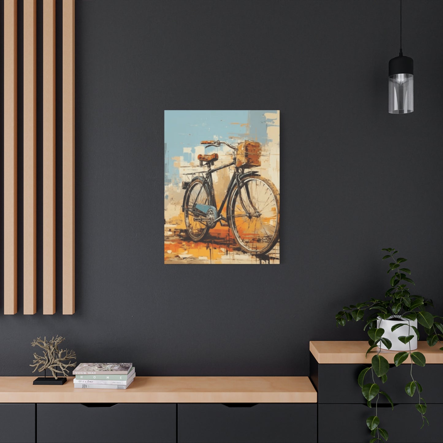 Old Bicycle with Basket Wall Art & Canvas Prints