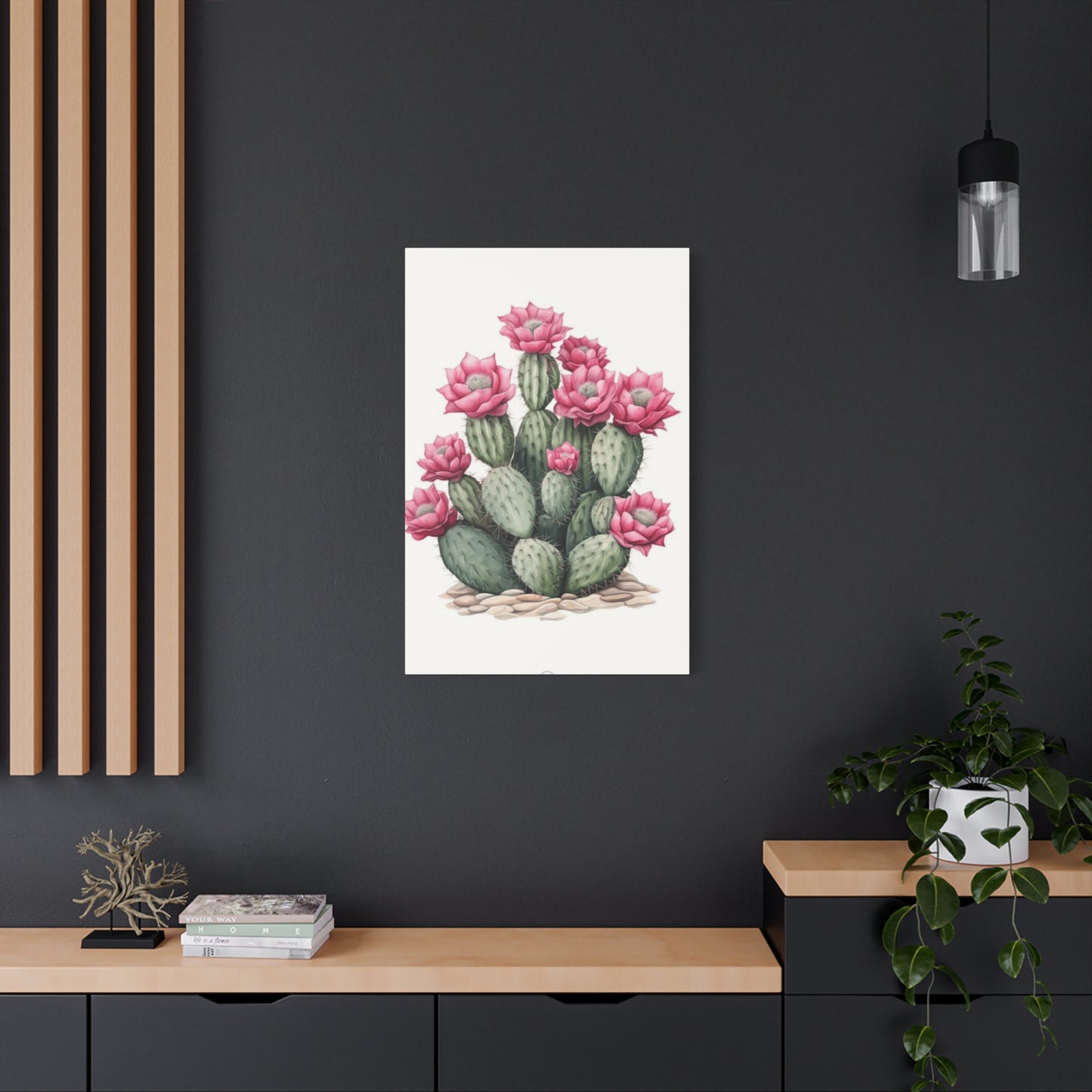 Pink Cactus Flower Wall Art & Canvas Prints