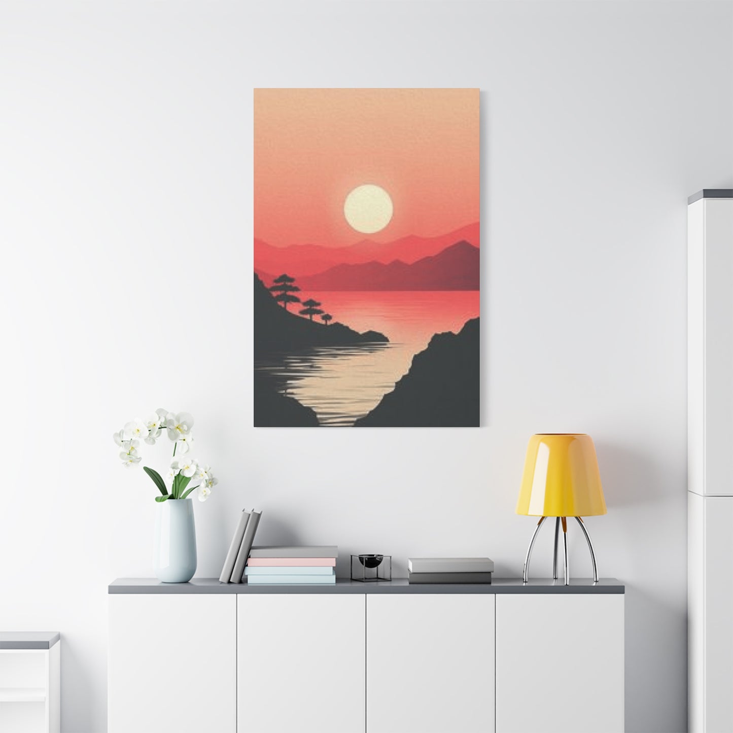 Orange River Sunset Scenery Wall Art & Canvas Prints