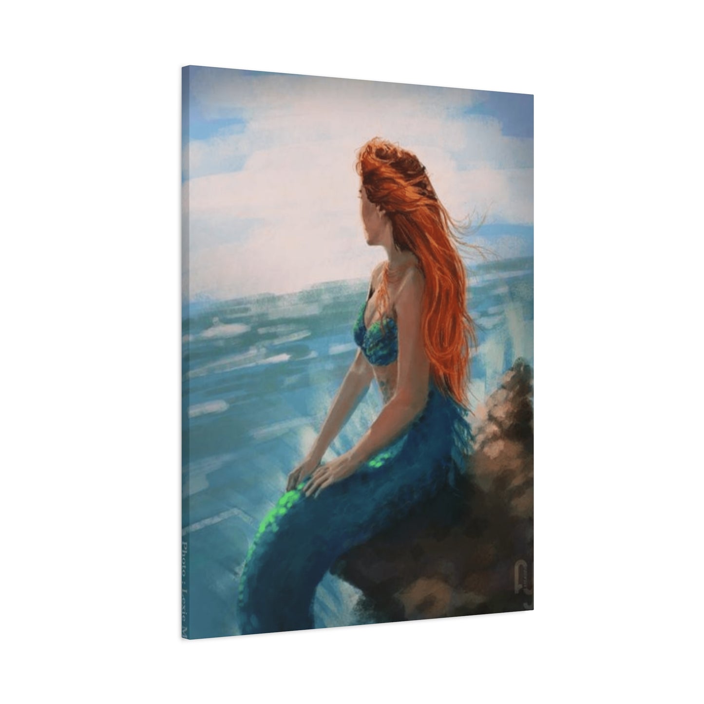 A Mermaid Watching The Ocean Wall Art & Canvas Prints