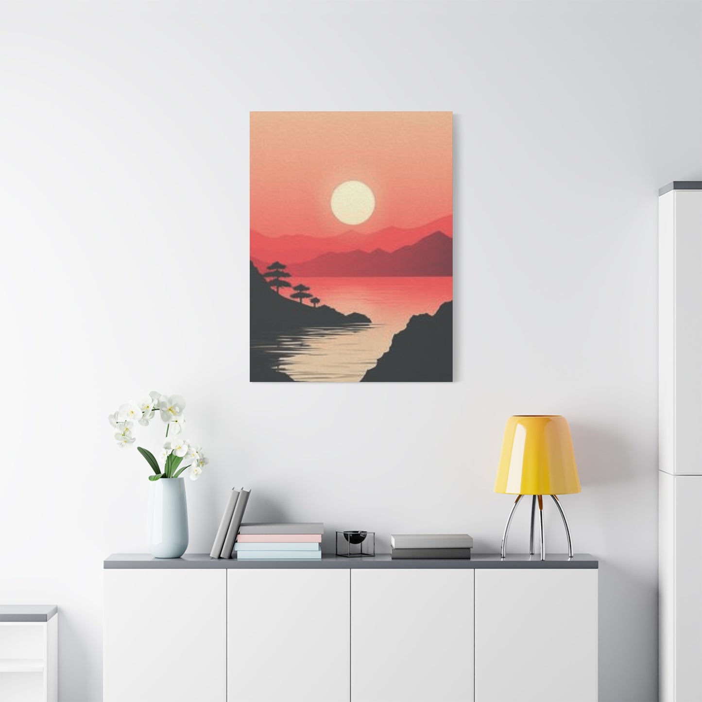 Orange River Sunset Scenery Wall Art & Canvas Prints