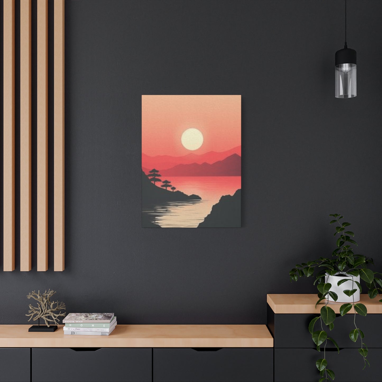 Orange River Sunset Scenery Wall Art & Canvas Prints