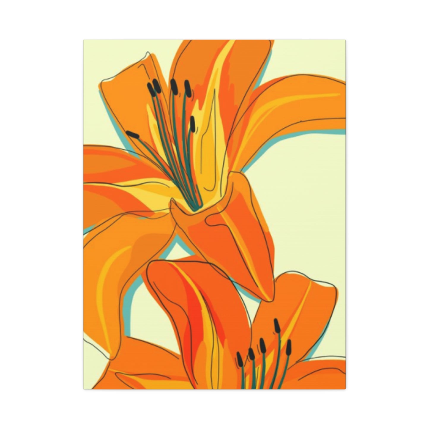 Orange Flower Wall Art & Canvas Prints