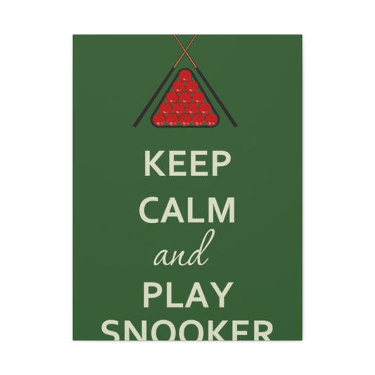 Keep Calm and Play Snooker Wall Art & Canvas Prints