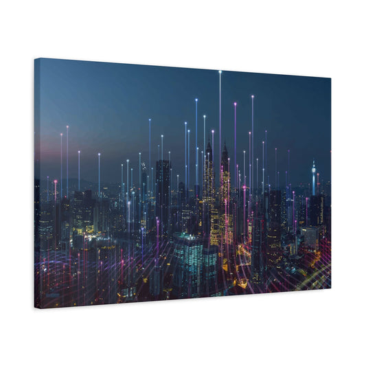 Smart City Abstract Wall Art & Canvas Prints