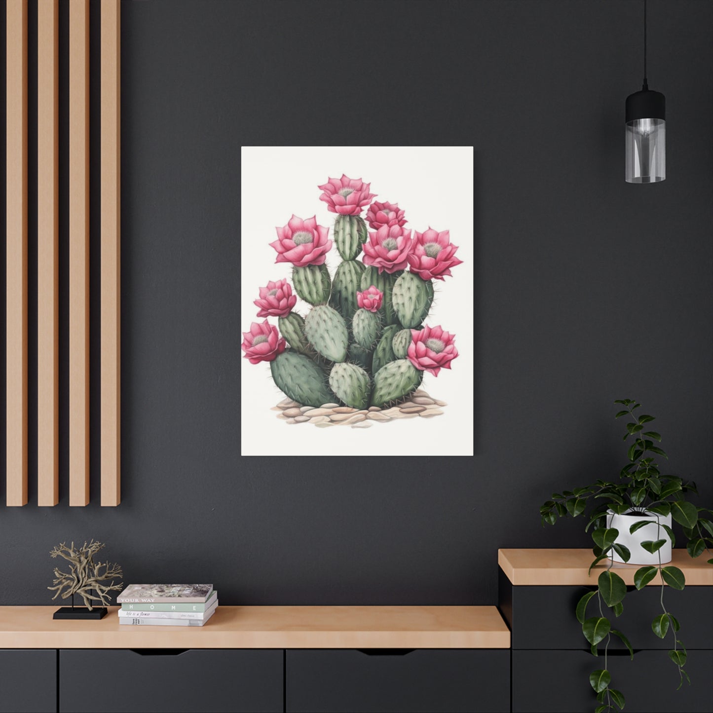 Pink Cactus Flower Wall Art & Canvas Prints