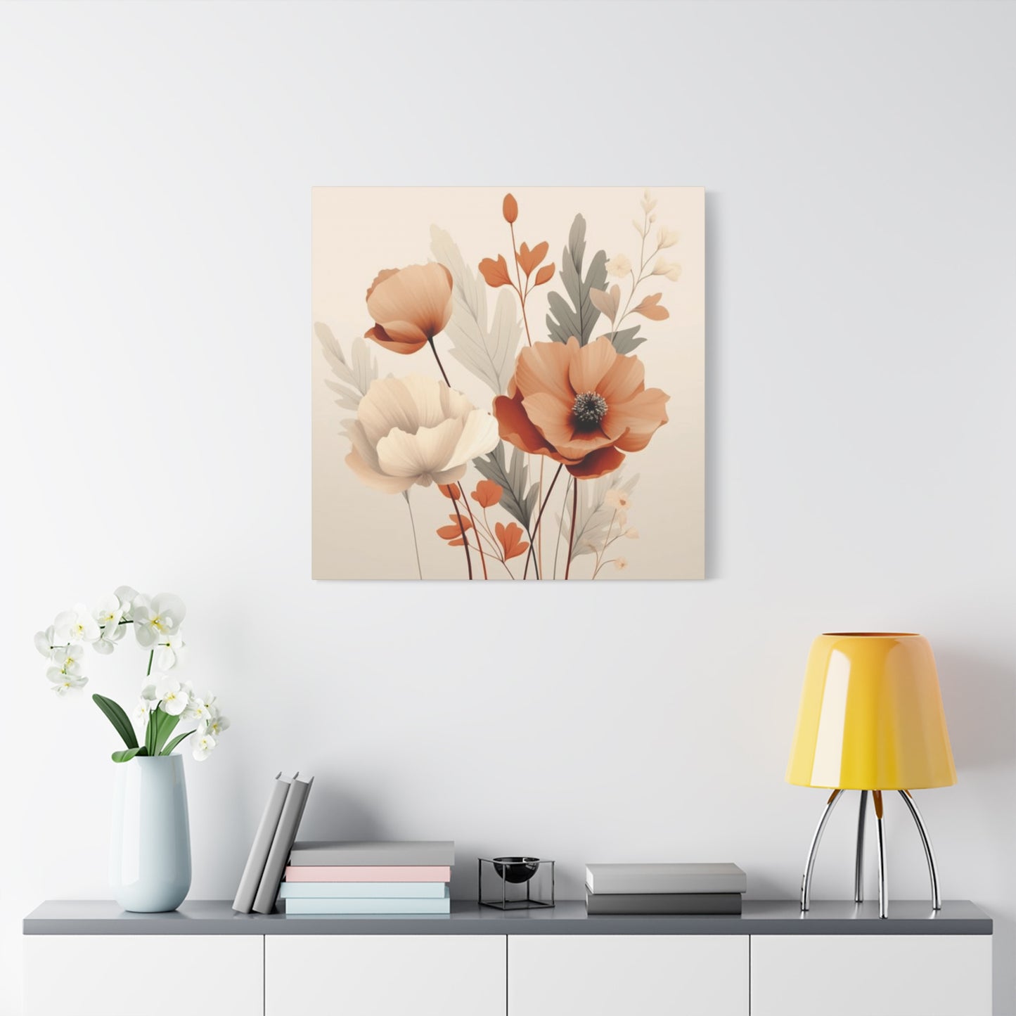 Light Floral Painting Wall Art & Canvas Prints