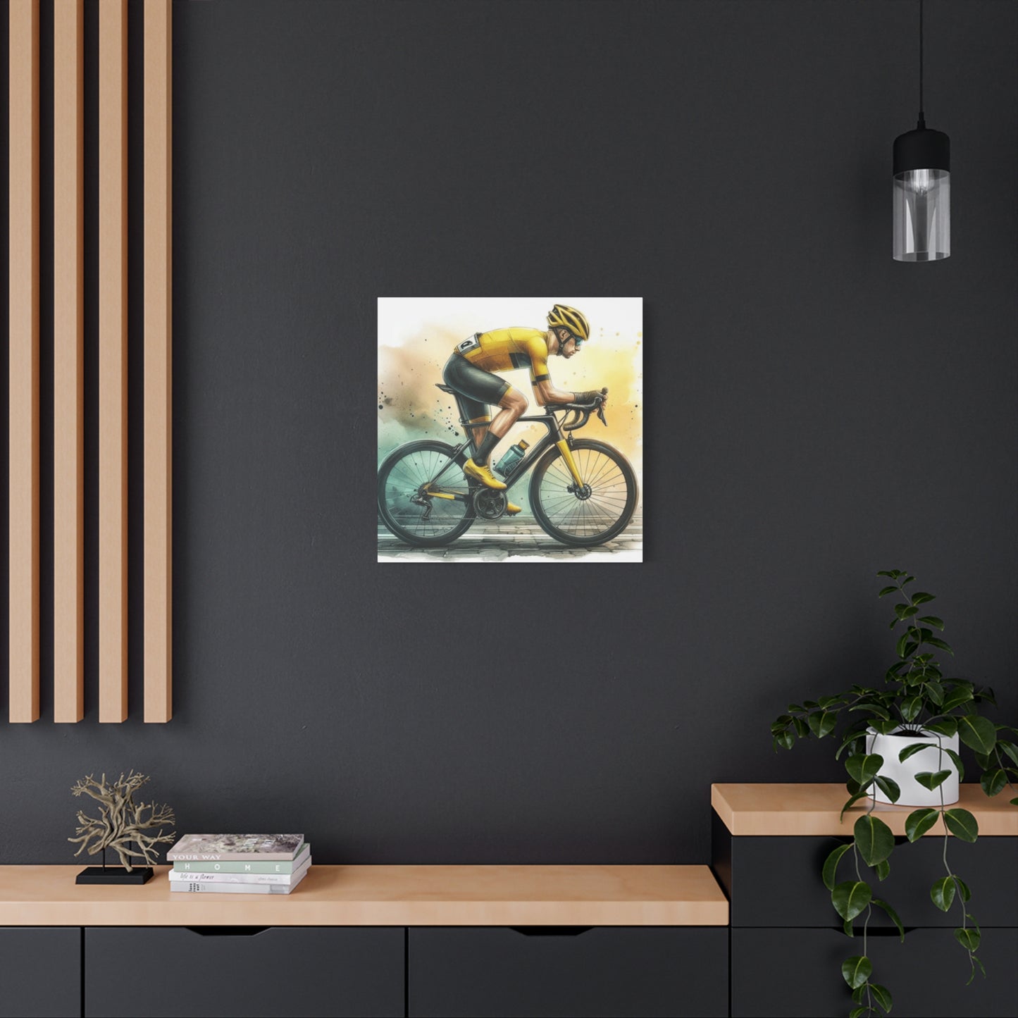 Professional Cyclist Painting Wall Art & Canvas Prints