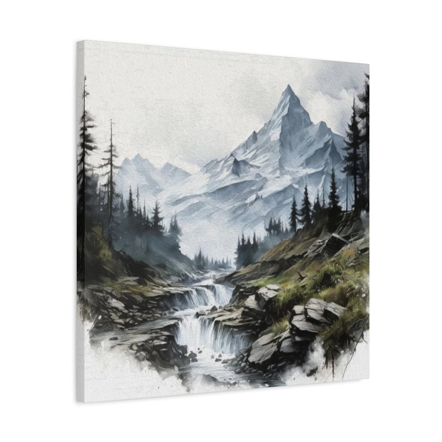 River flowing from Mountains Wall Art & Canvas Prints