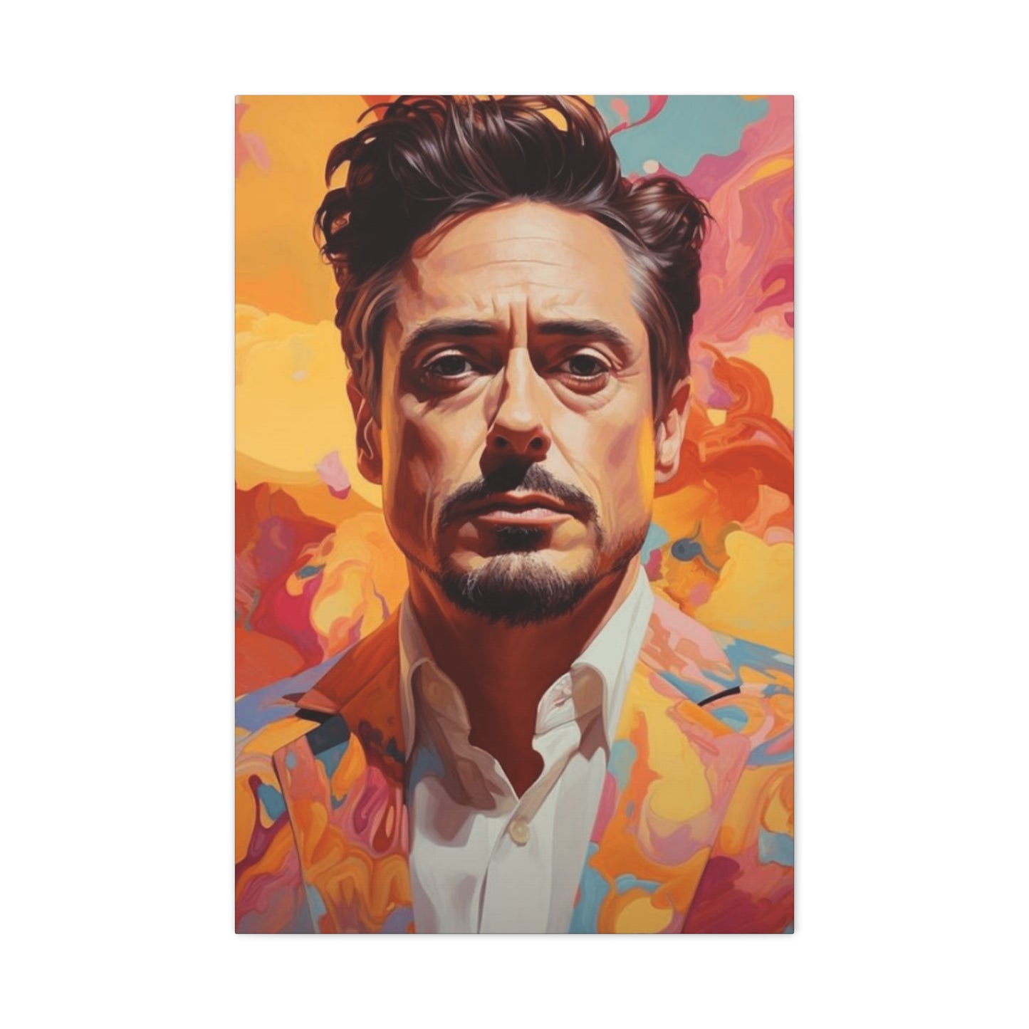 Tony Stark Abstract Portrait Wall Art & Canvas Prints