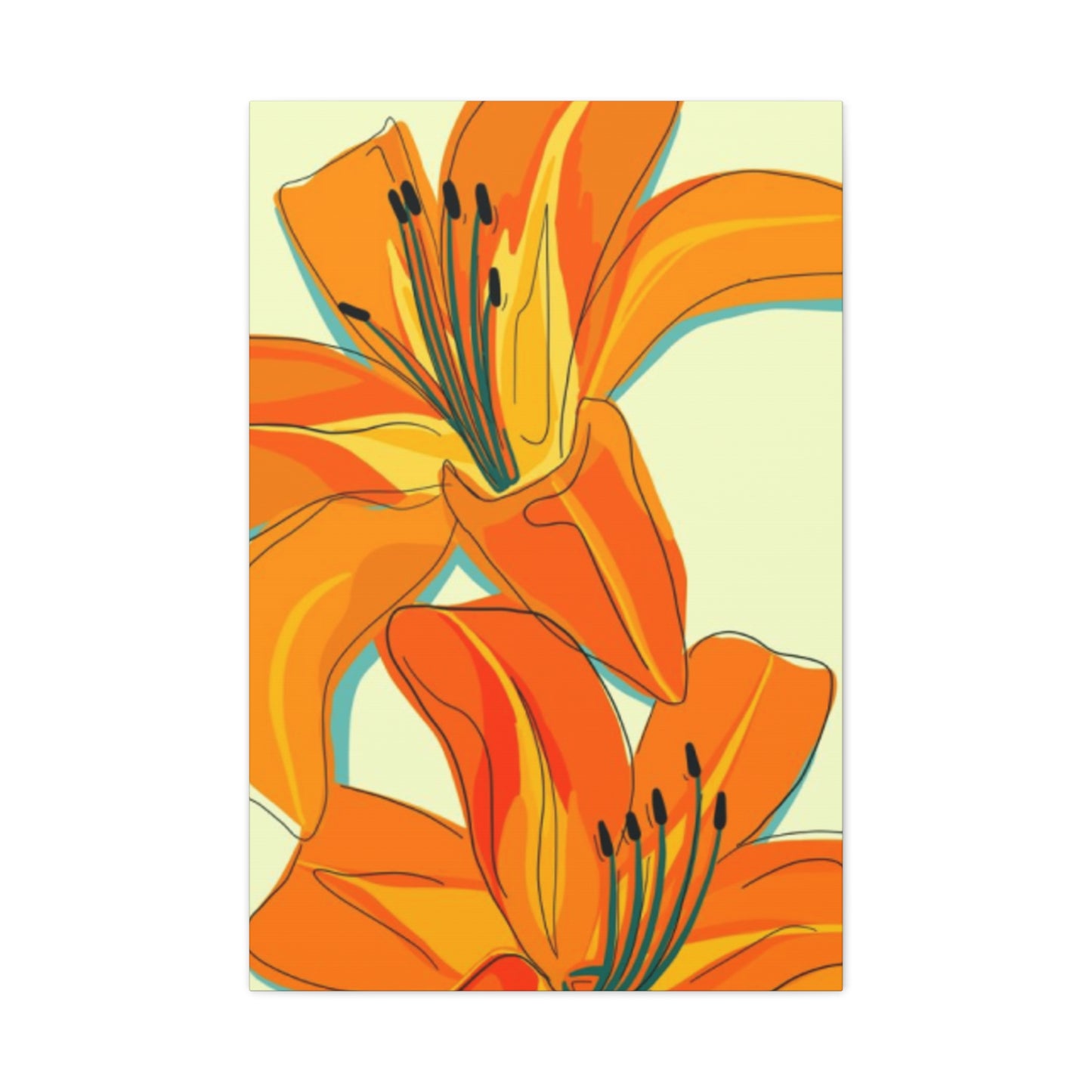 Orange Flower Wall Art & Canvas Prints