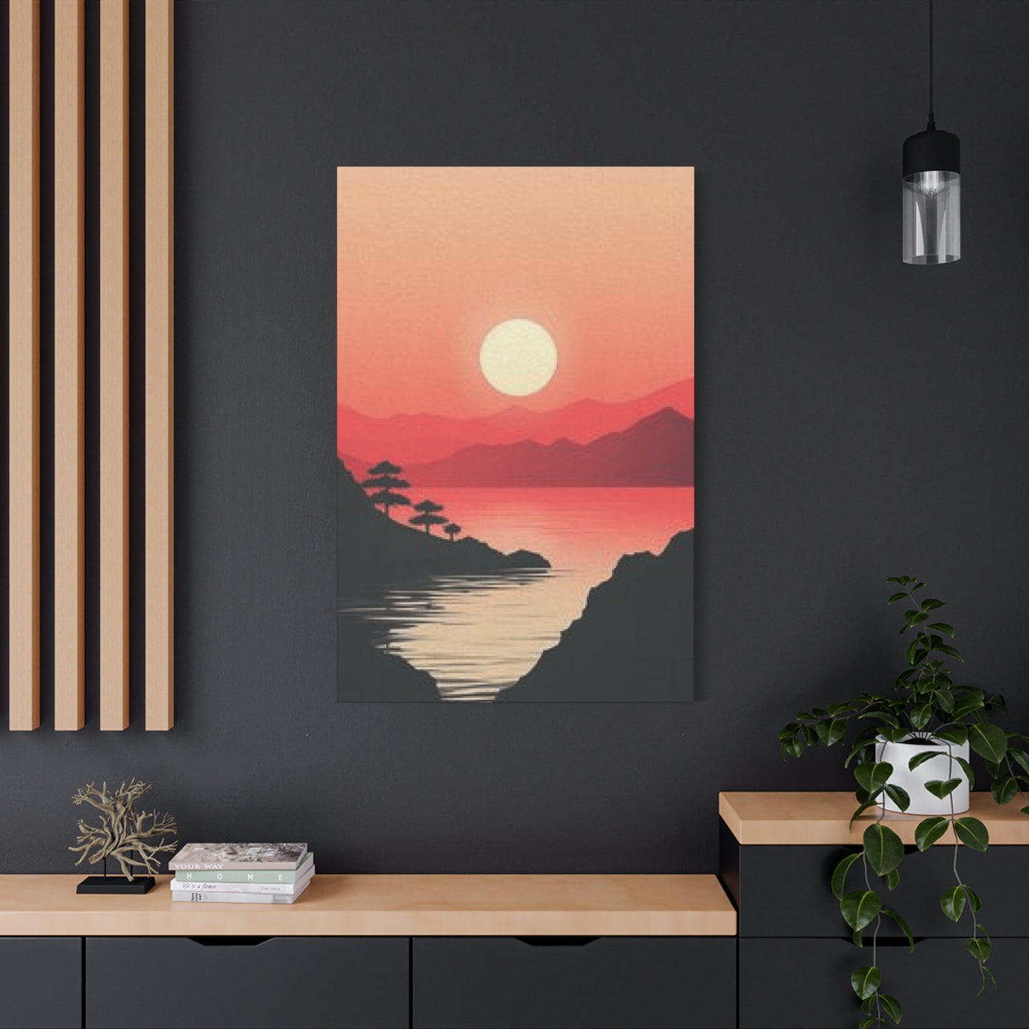 Orange River Sunset Scenery Wall Art & Canvas Prints