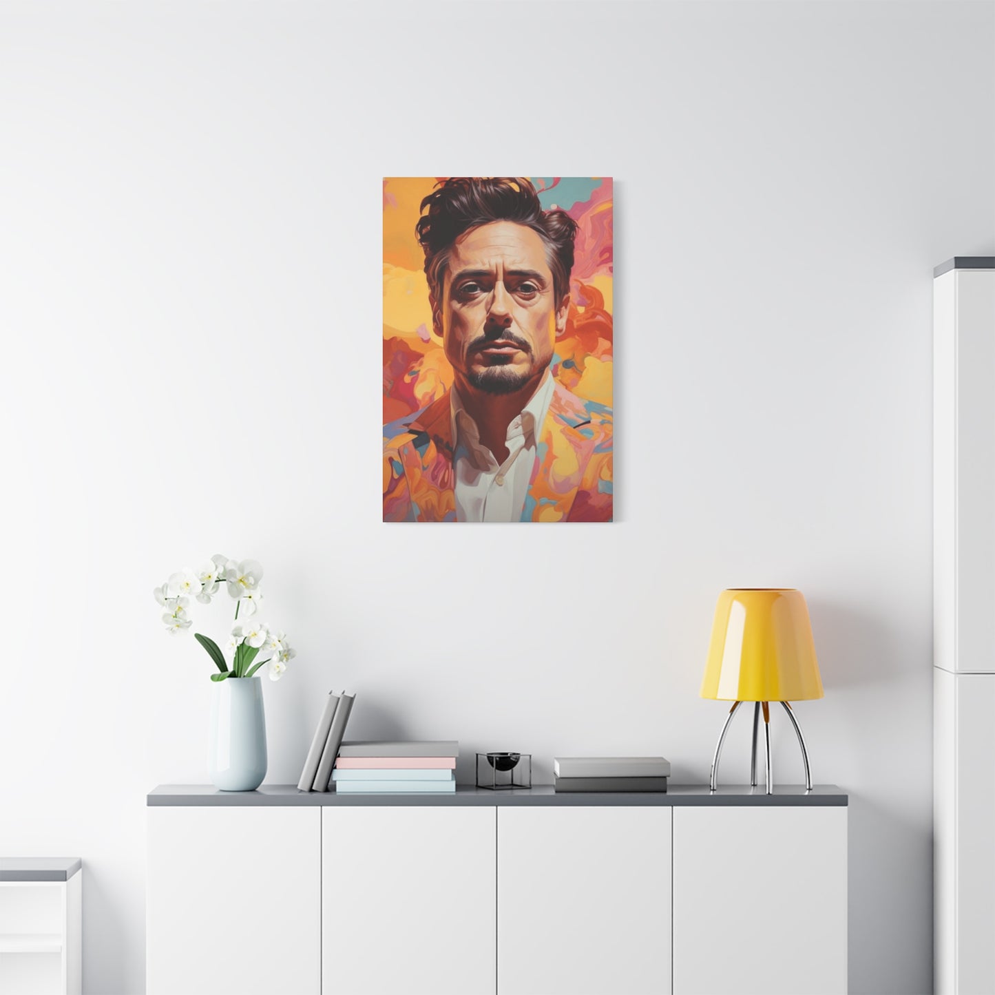 Tony Stark Abstract Portrait Wall Art & Canvas Prints