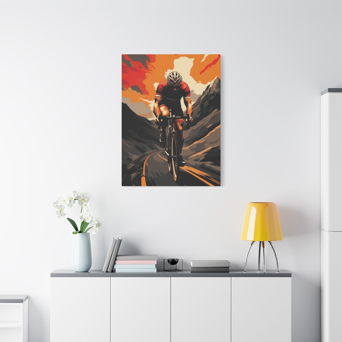 Mountain Ride on Bicycle Wall Art & Canvas Prints