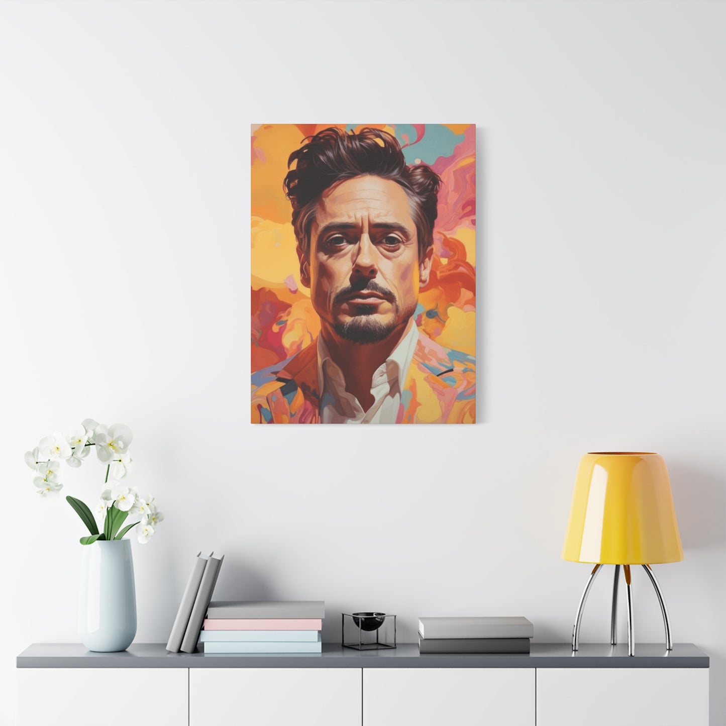 Tony Stark Abstract Portrait Wall Art & Canvas Prints