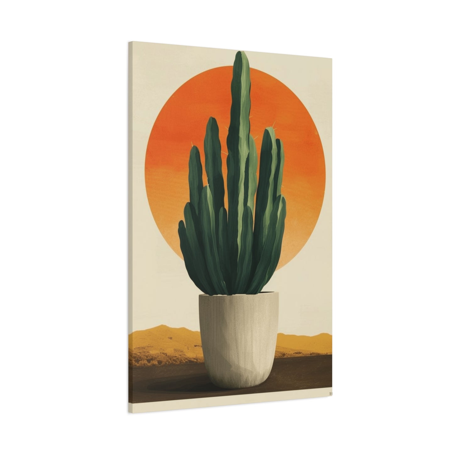 Little Cactus Flower Pot Wall Art & Canvas Prints