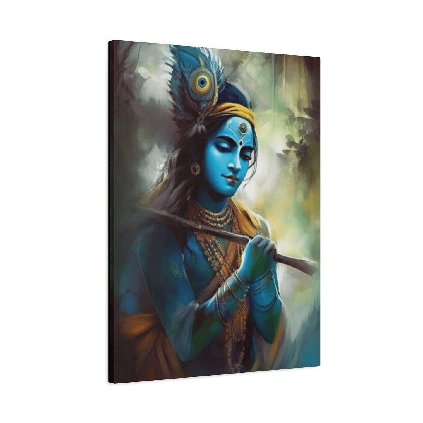 Krishna With Flute Wall Art & Canvas Prints