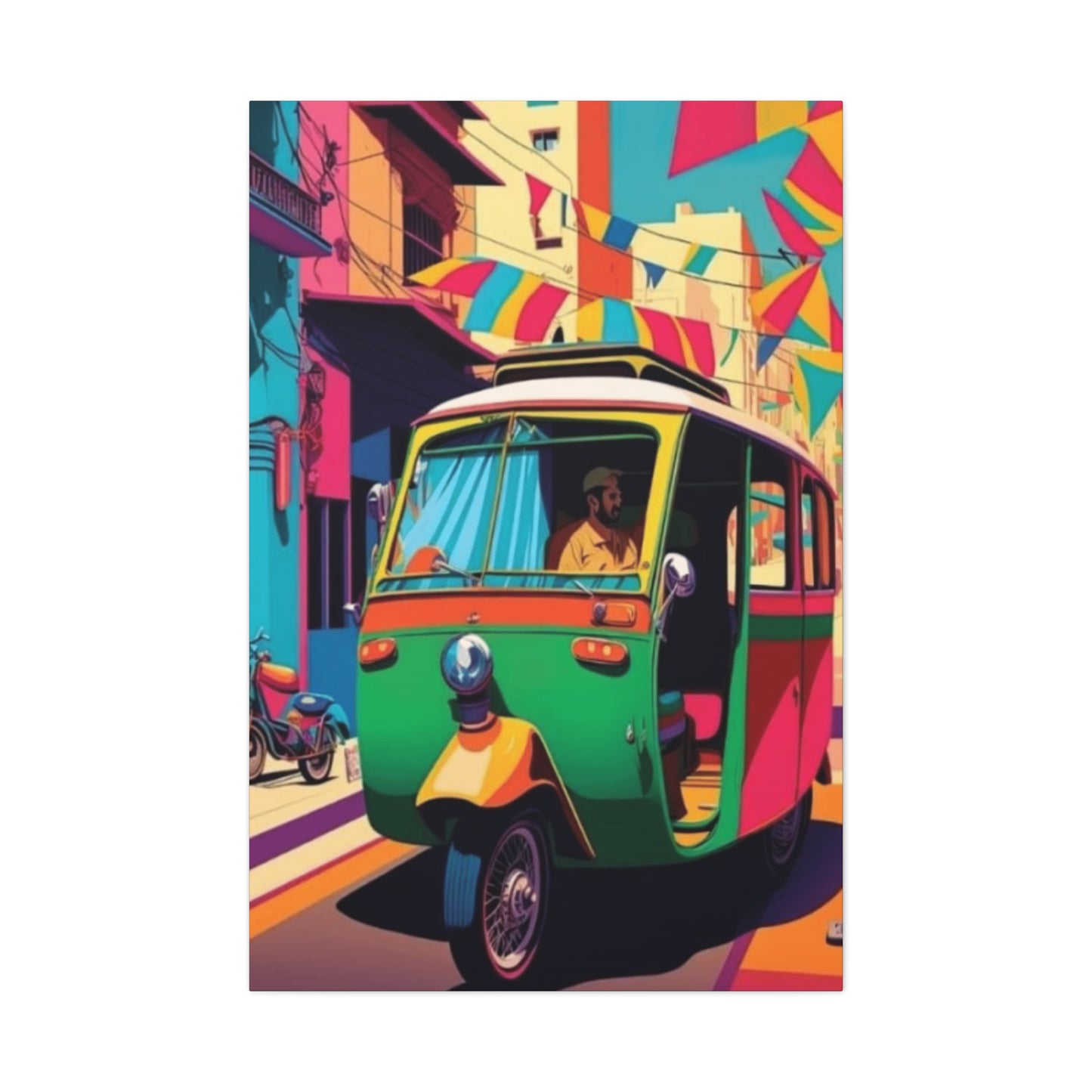 Pakistan Auto Rickshaw Wall Art & Canvas Prints