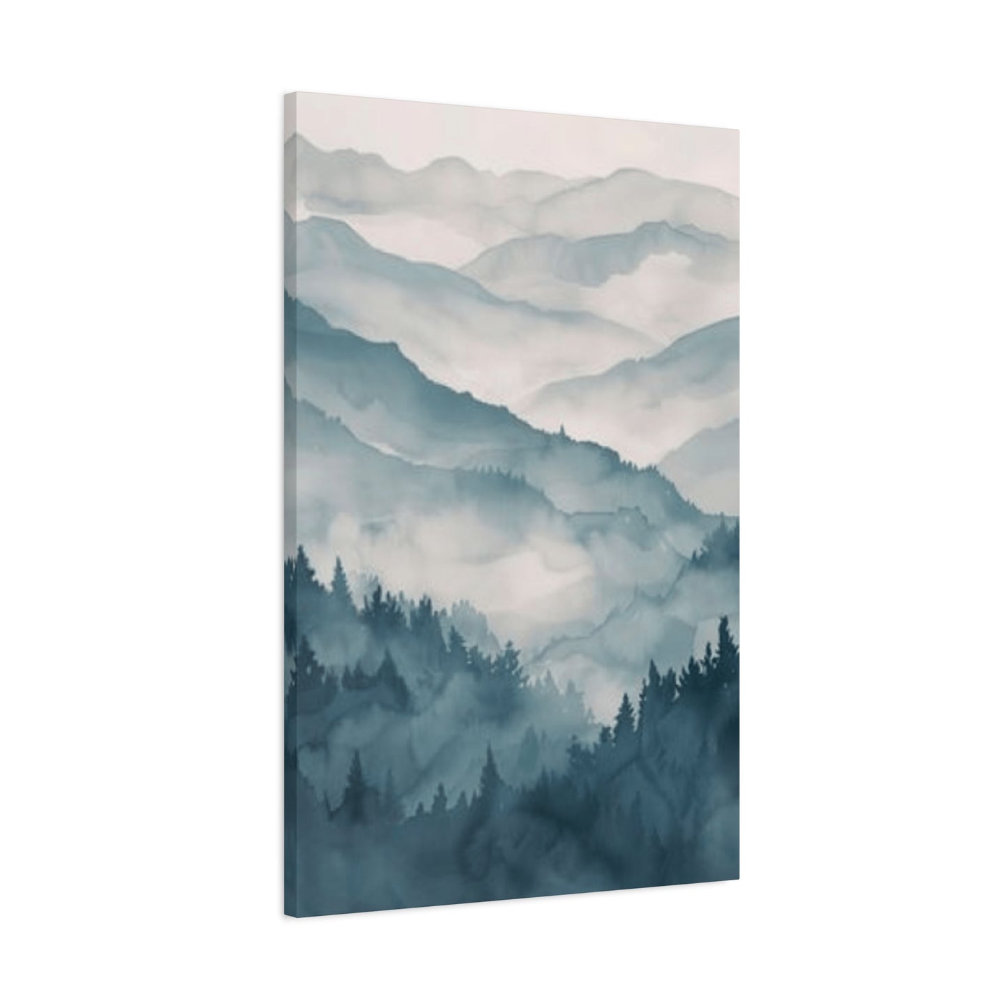 Clouds Over Mountain Ranges Painting Wall Art & Canvas Prints