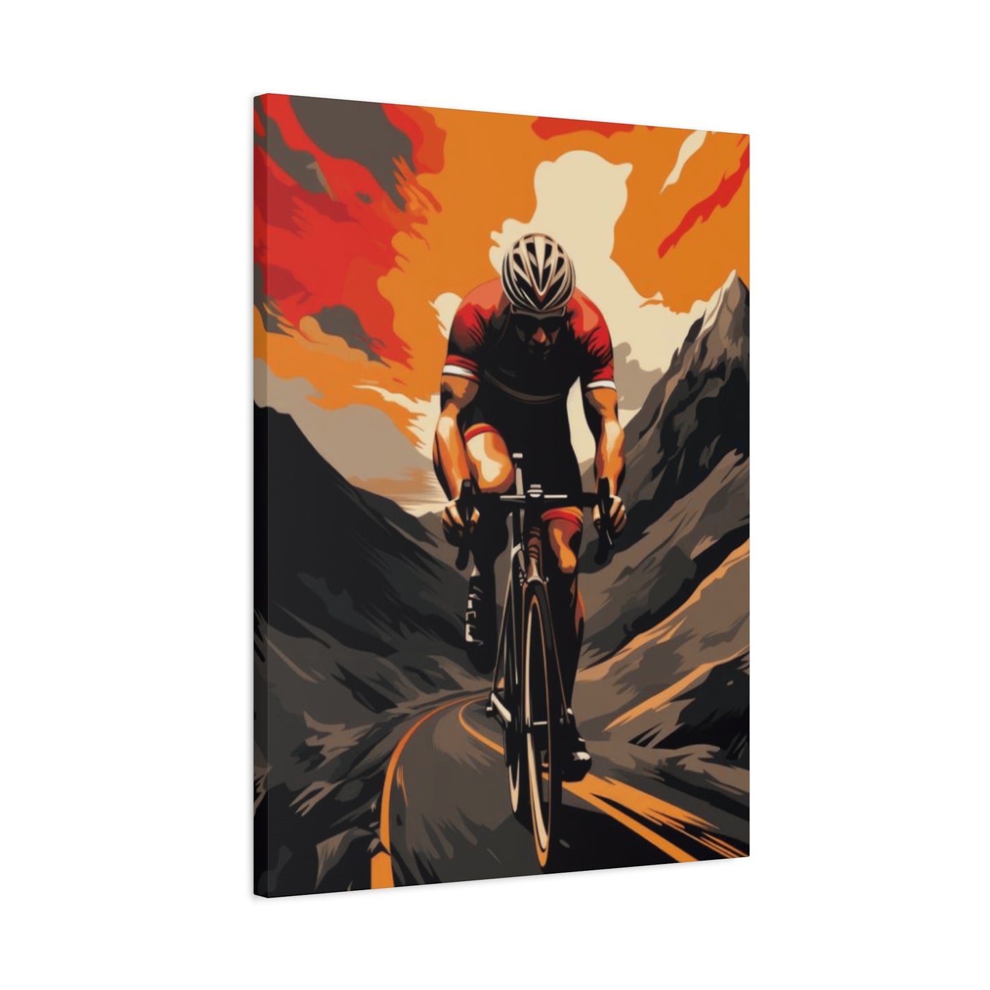 Mountain Ride on Bicycle Wall Art & Canvas Prints