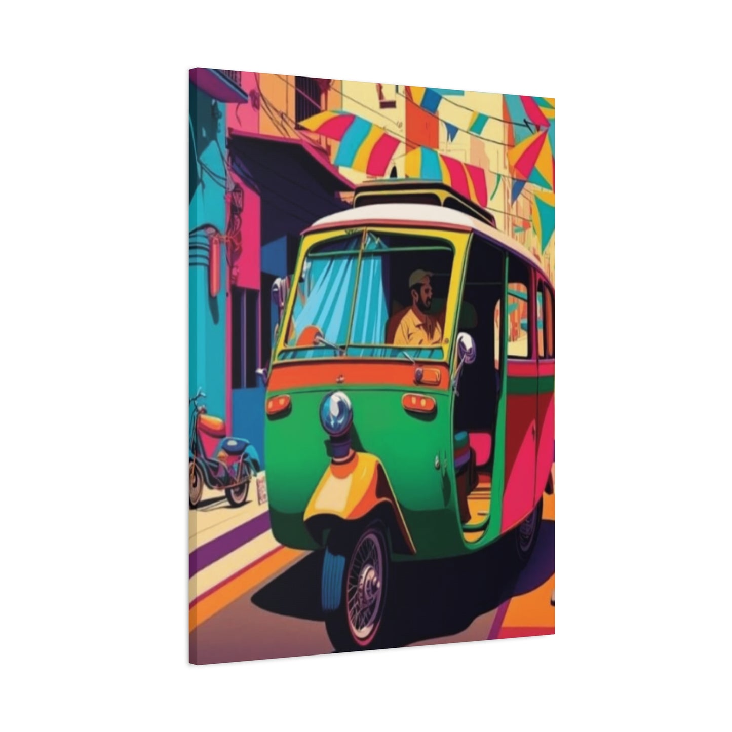 Pakistan Auto Rickshaw Wall Art & Canvas Prints