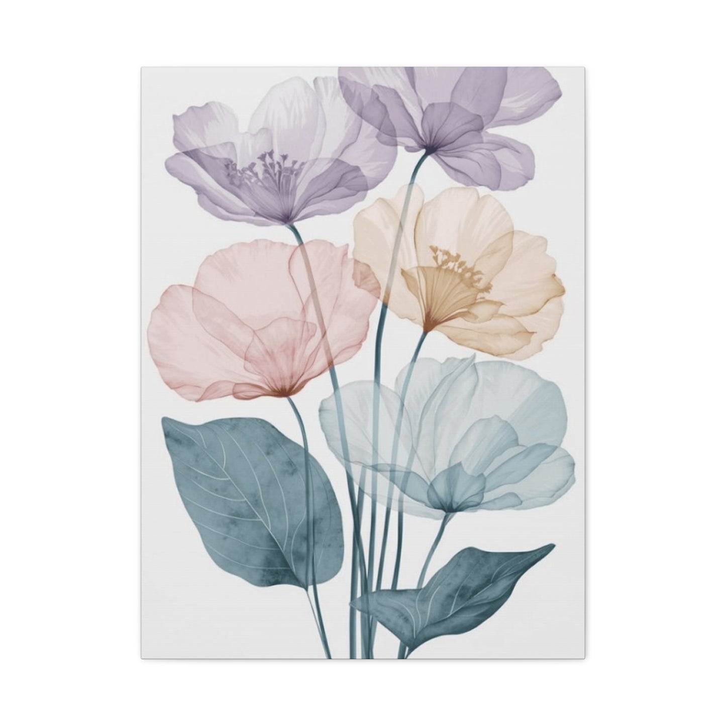 Colorful Flower Petals Painting Wall Art & Canvas Prints