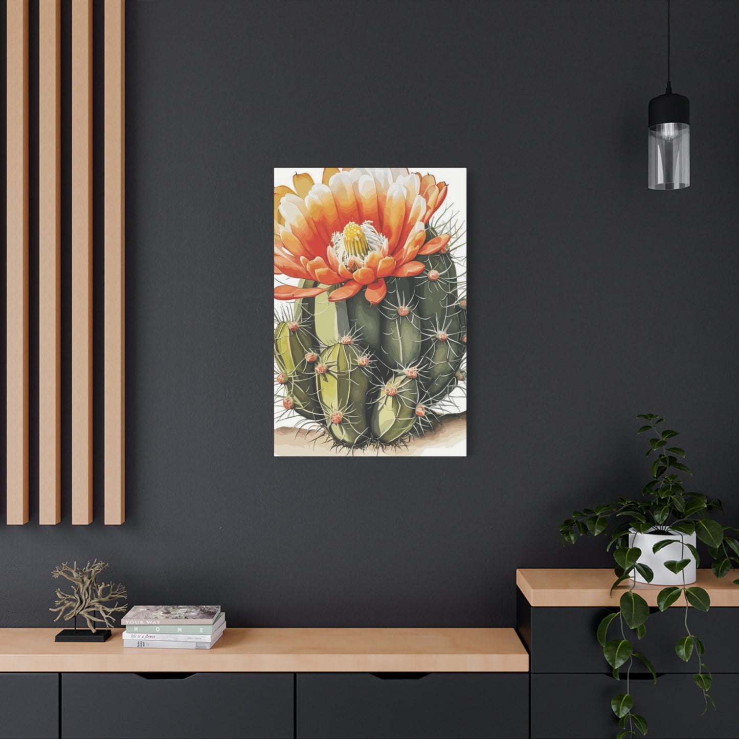 Large Cactus Flower Bloom Flower Wall Art & Canvas Prints