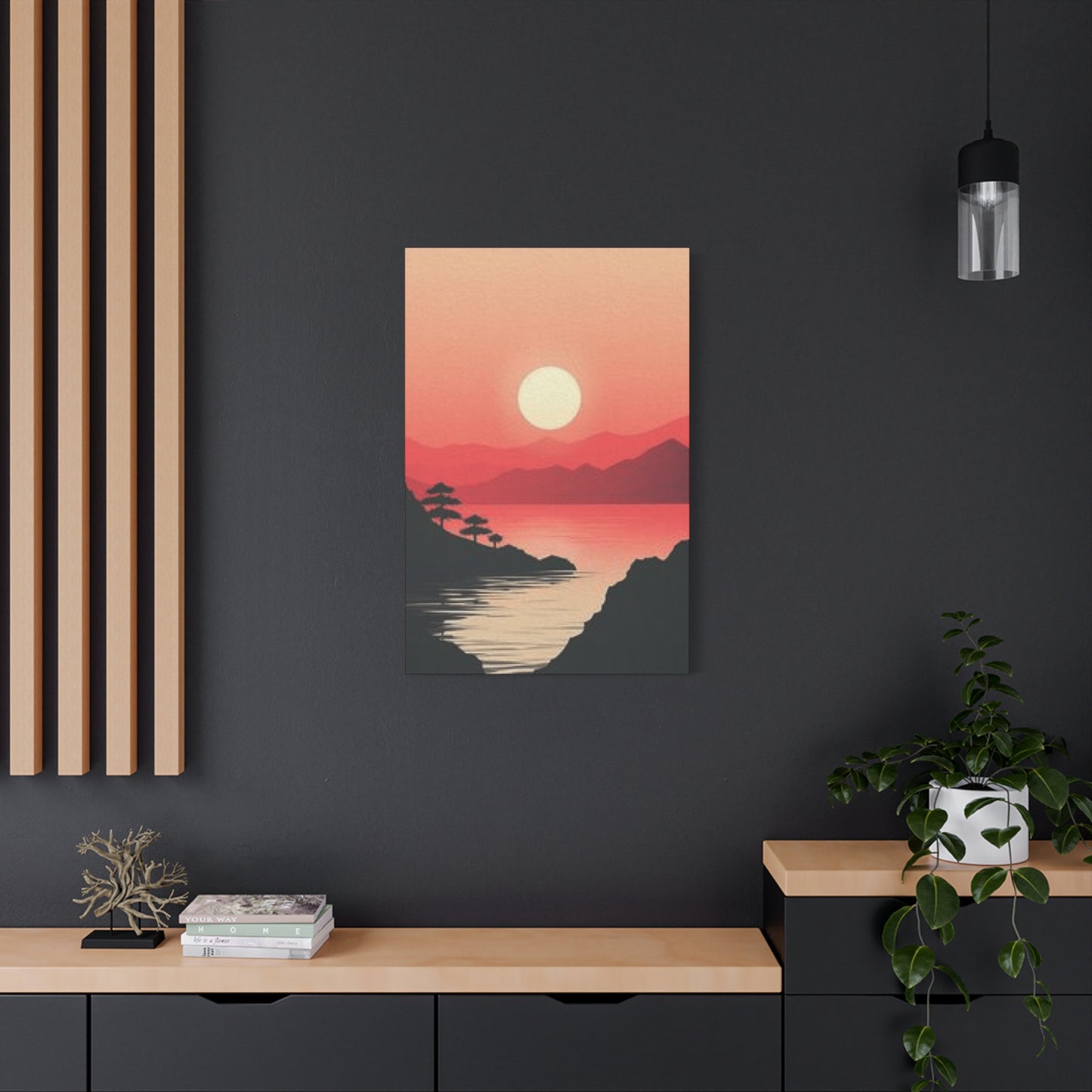 Orange River Sunset Scenery Wall Art & Canvas Prints