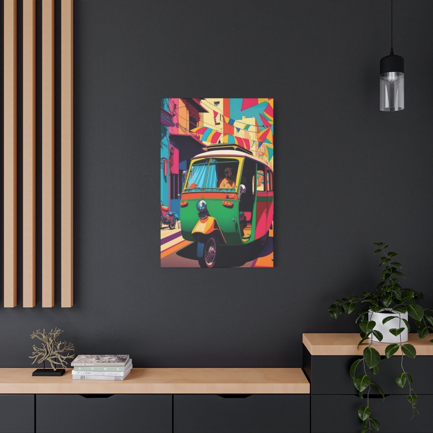 Pakistan Auto Rickshaw Wall Art & Canvas Prints