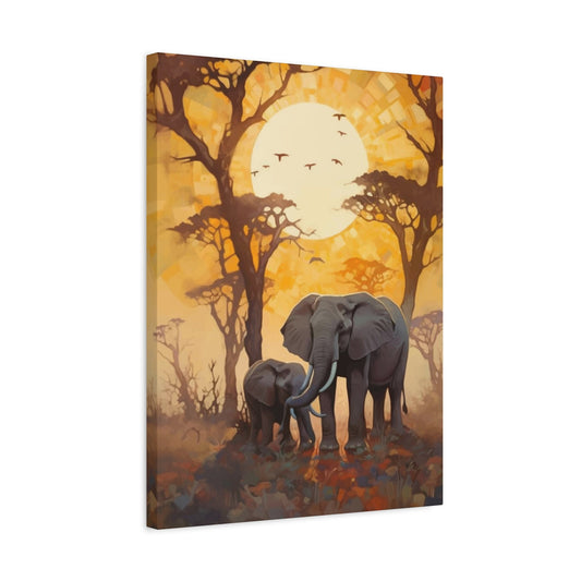 Mother and Baby Elephant Wall Art & Canvas Prints