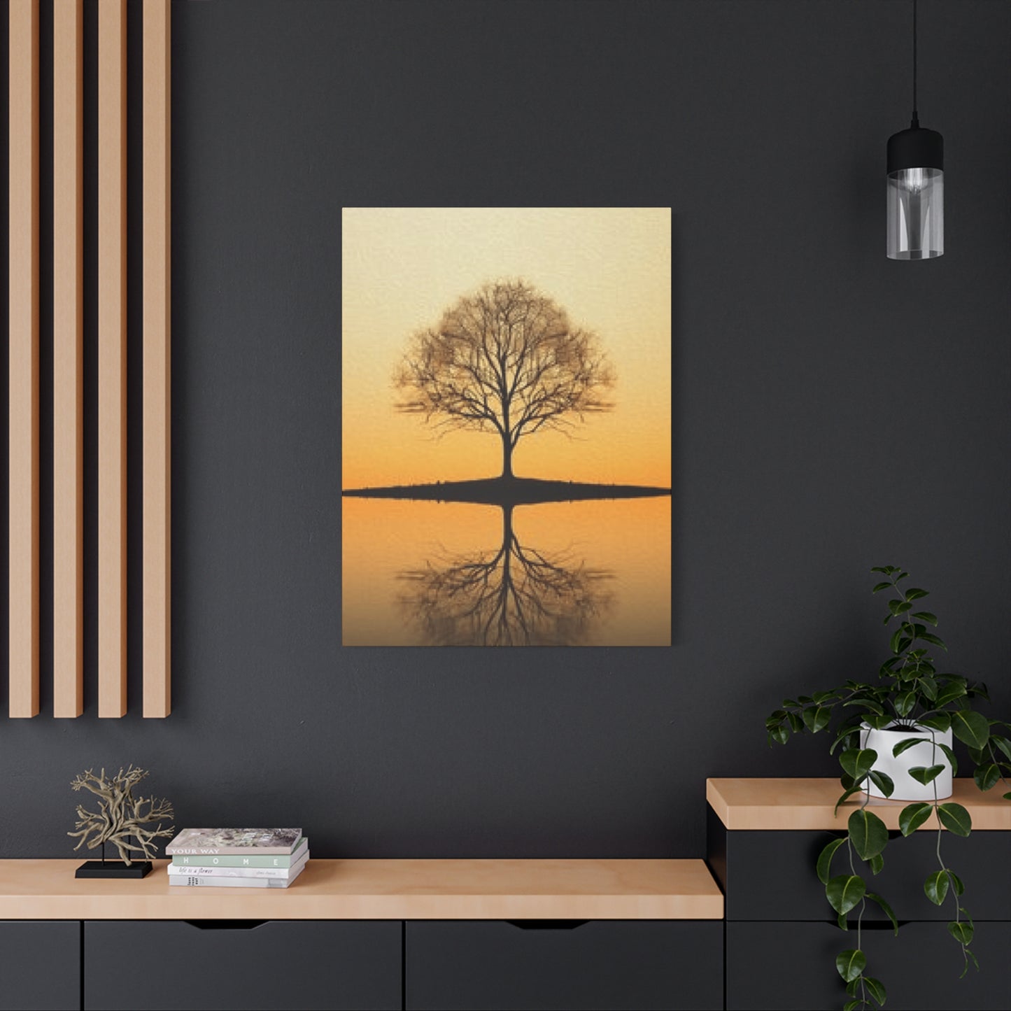 Tree Reflection in Pond Wall Art & Canvas Prints